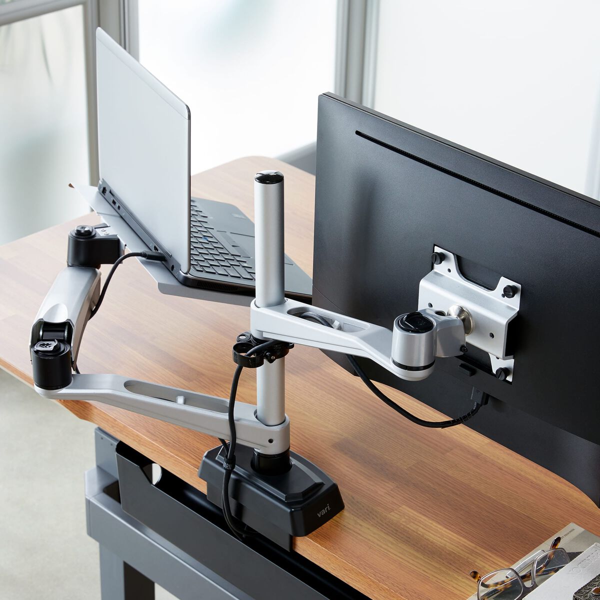 Monitor Arm + Laptop Stand | Laptop Cradle | Vari®