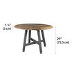 Round Table Reclaimed Wood is 29 inches tall