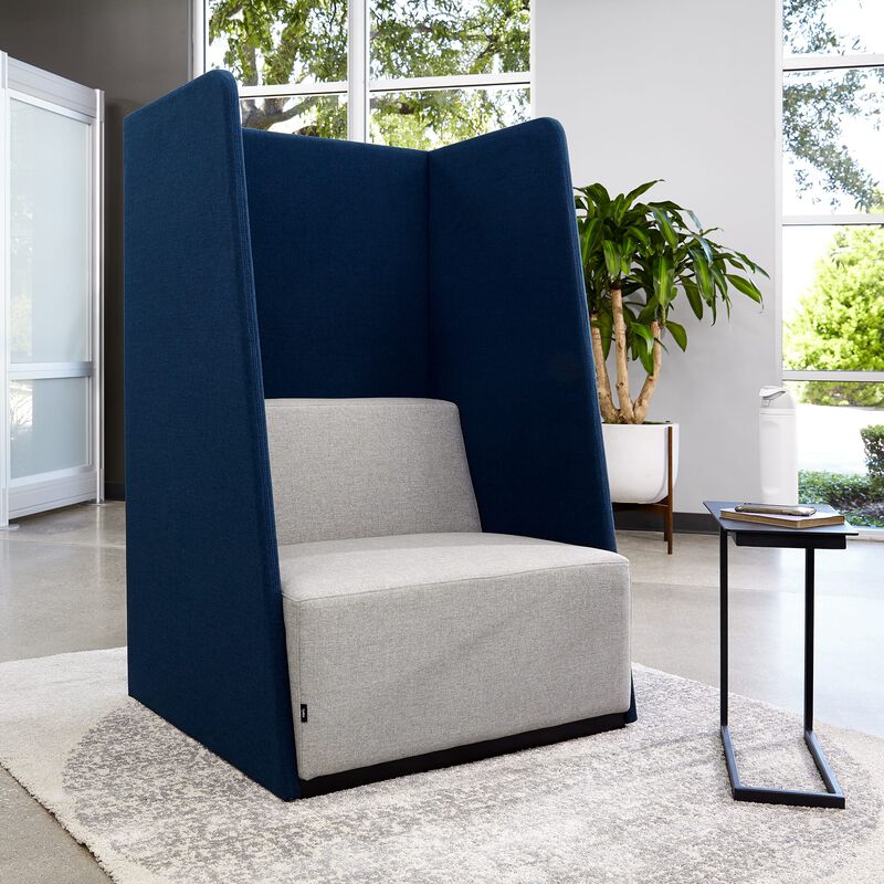 fabric high back chair in office setting image number null