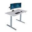 electric standing desk on white background