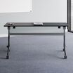 nested flip top training tables with flip top training table modesty panels attached