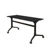 flip top table 6 foot on white background