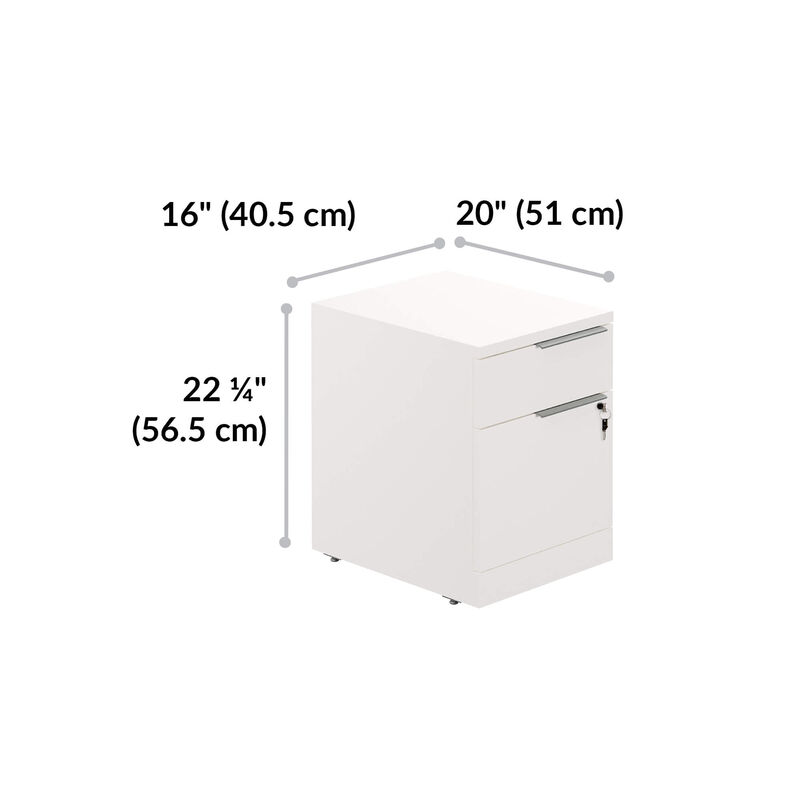 executive file cabinet is 16 inches wide, 20 inches deep, and 22 and a quarter inches tall image number null
