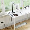 power accessories bundle is comprised of a power hub, task lamp with charger, and a power strip