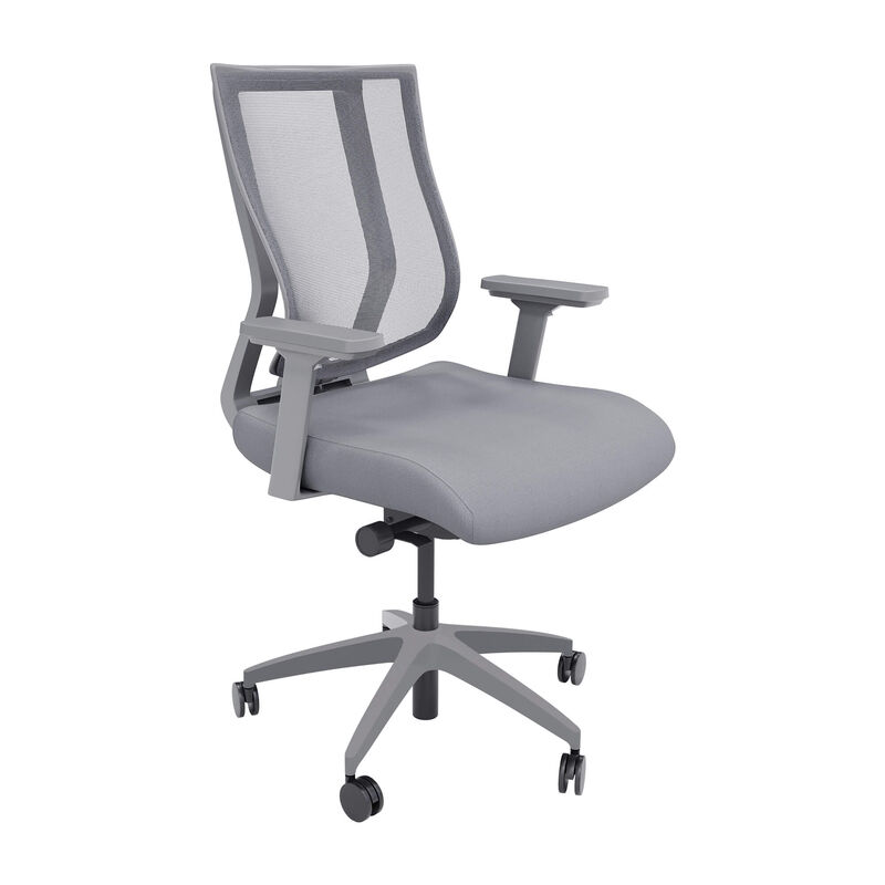 grey task chair on white background image number null