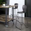 Wood Conference Chair in Dark Gray in office