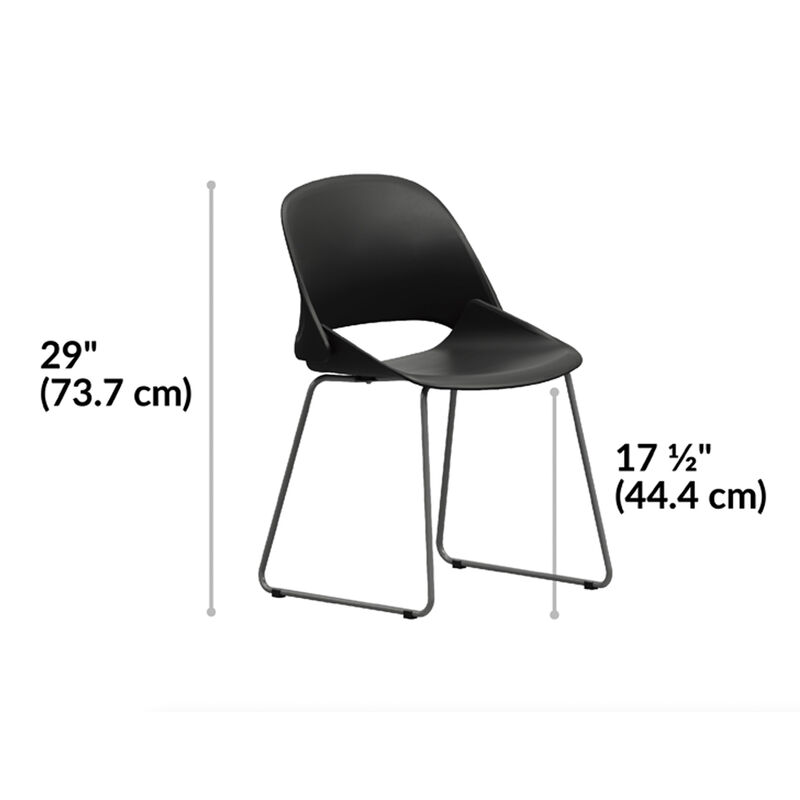 wave chair with a white background with dimensions image number null