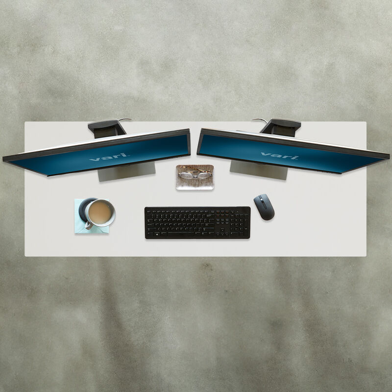 overhead view of the white table top image number null