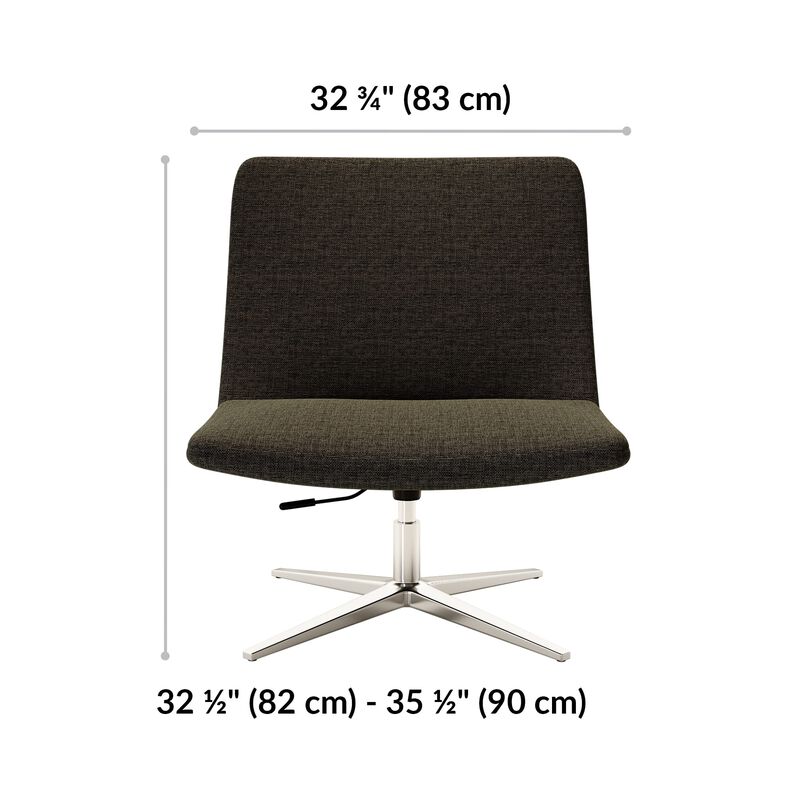 lounge chair is 32 and half inches tall and 32 and 3 quarter inhes wide  image number null
