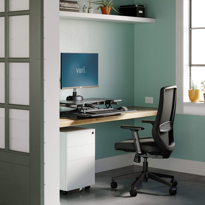 VariDesk Essential Vertical Lift 30 in lowered position.  image number null