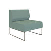 armless seat on white background