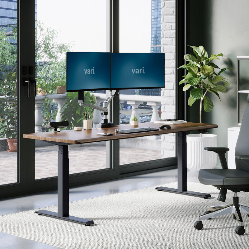 raised desk in a home office setting image number null