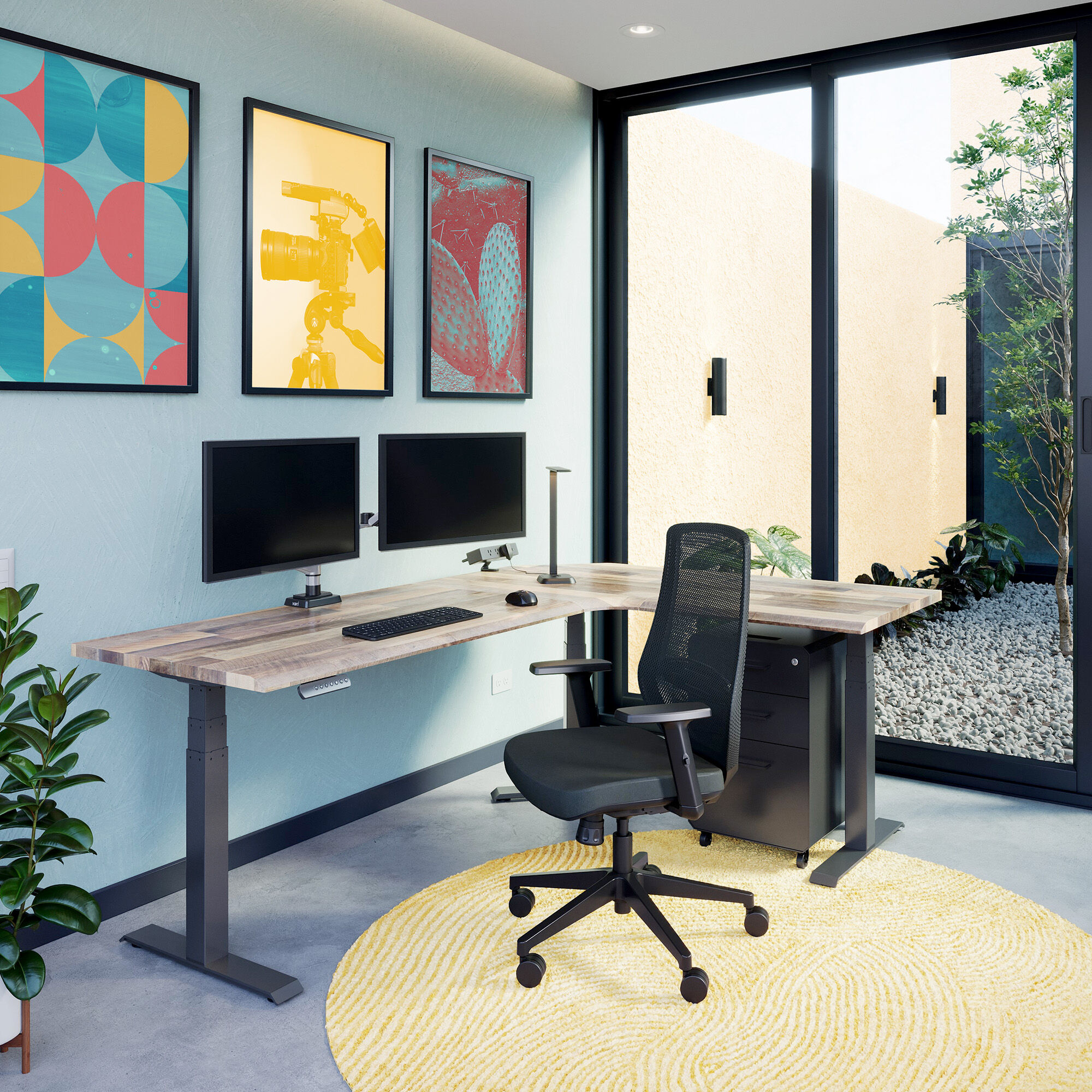 Vari ComfortEdge L-Shape Standing Desk