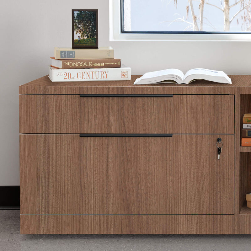 Executive Lateral file cabinet in office setting image number null