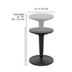 balance stool has a seat max height of twenty nine inches