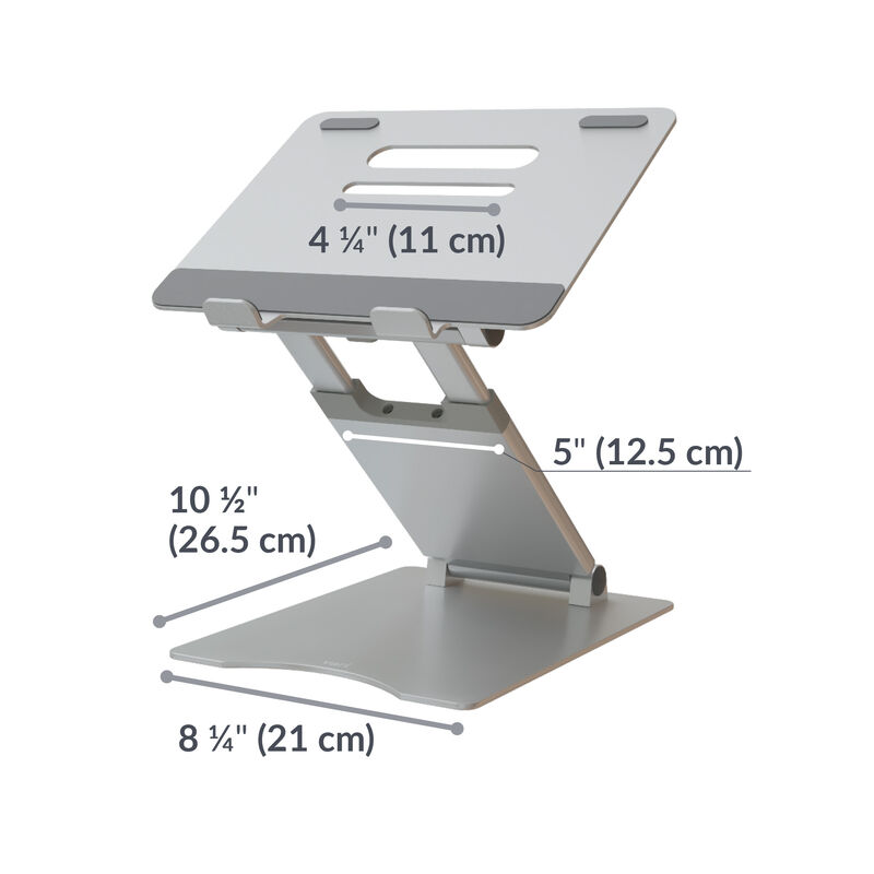 laptop stands base is ten and a half inches deep image number null