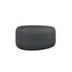 small shadow grey ottoman on white background