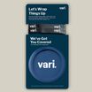 close up shot showing free vari cable wraps and vari coaster
