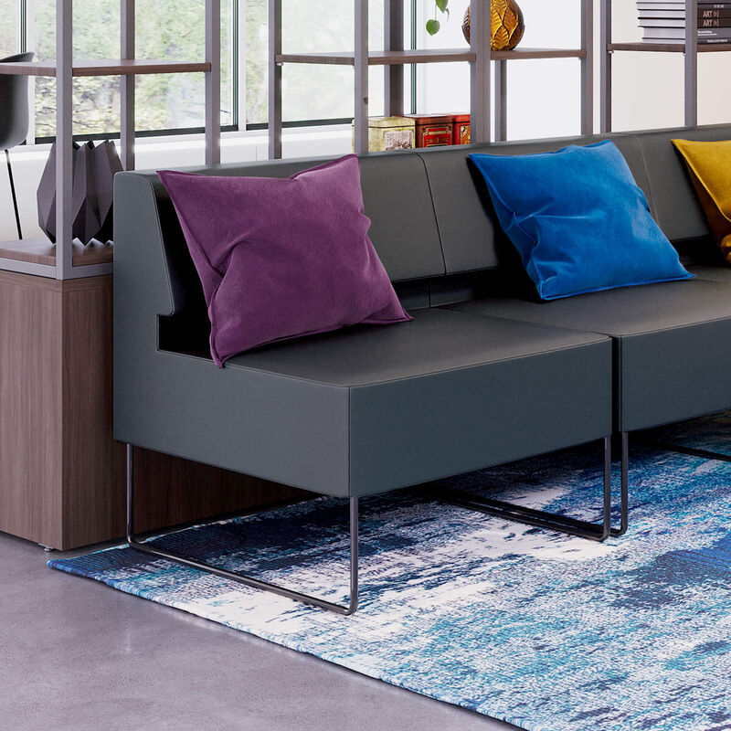 armless seat in a lounge setting image number null