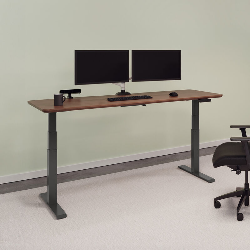 Electric standing desk 72x30 raised in office image number null