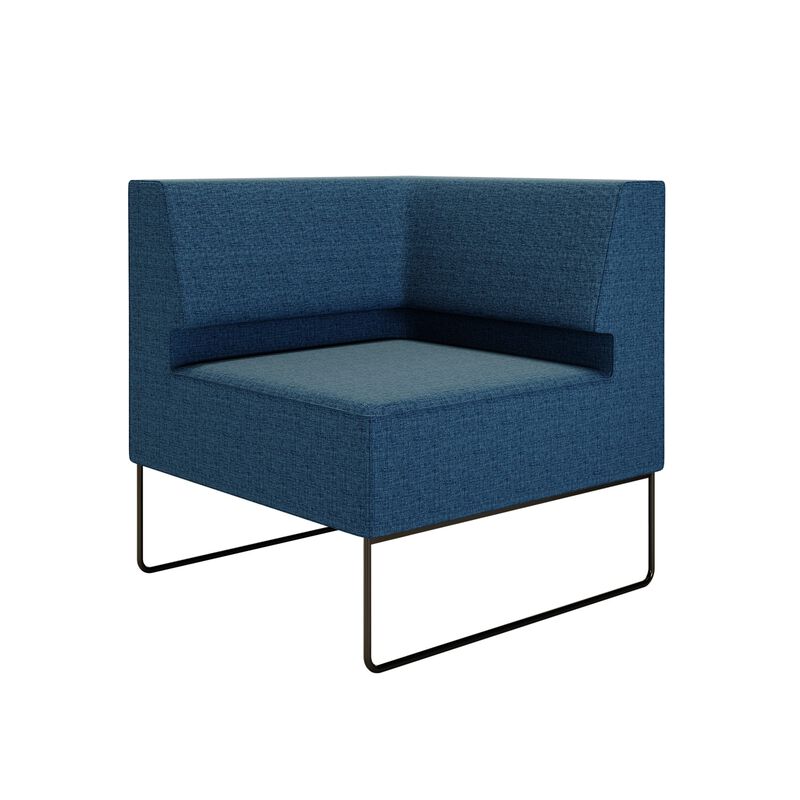 navy corner seat shown on white background image number null