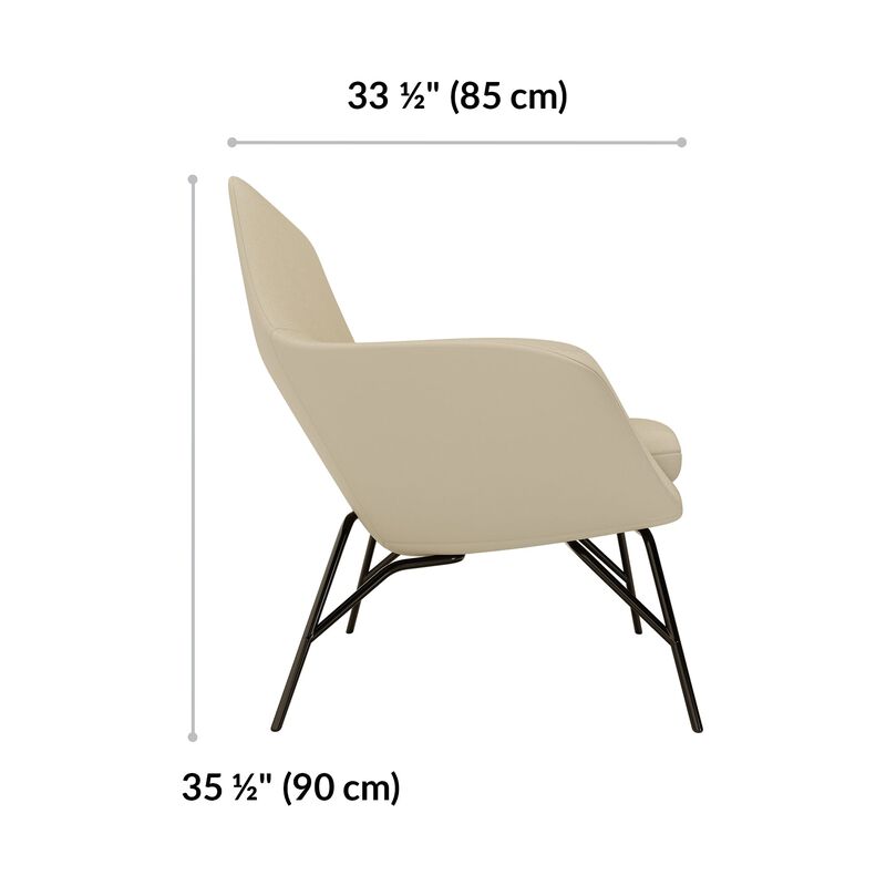 arm chair is 33 and a half inches deep and 35 and a half inches tall image number null