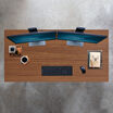 overview of table in walnut