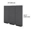 privacy screen is seventy two inches long