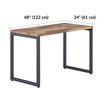 reclaimed wood table 48 by 24 dimensions