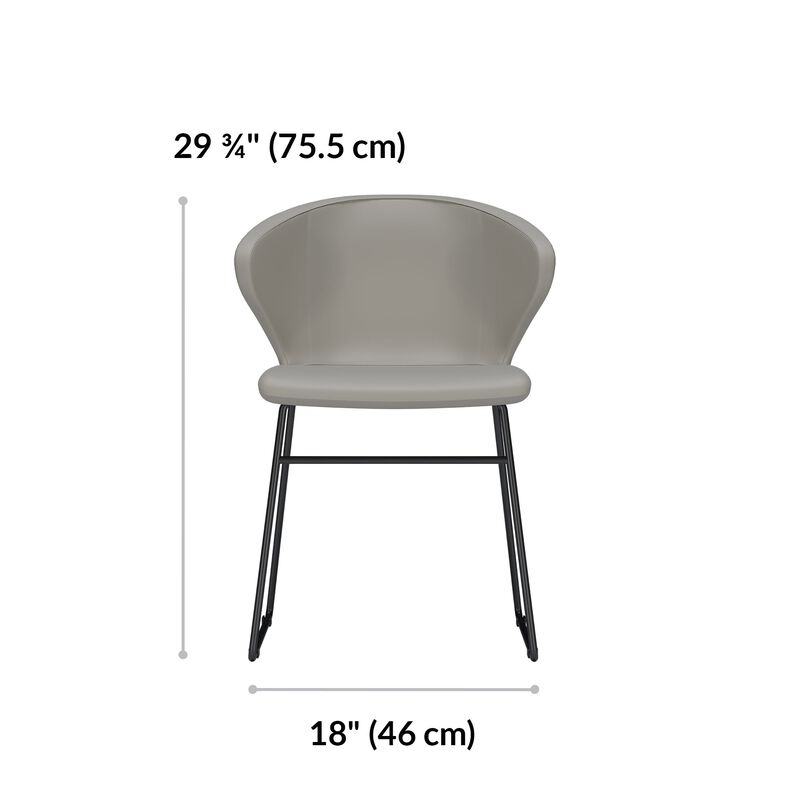 cafe chair is 29 and 3 quarter inches tall and 18 inches wide image number null
