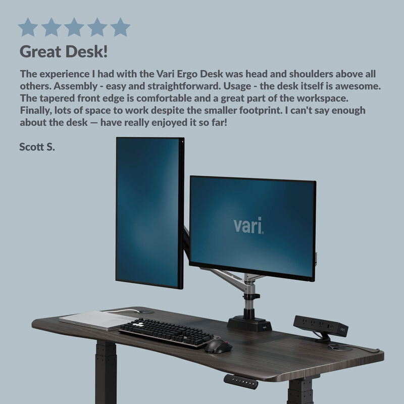 Laura quoted since I got the varidesk my blood flow and focus has improved, my energy level stays more consistent throughout the day  image number null