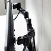 Overhead view of Dual-Monitor Arm 180° Black
