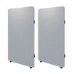 pair of quickflex cubes panels size 30" in mist gray
