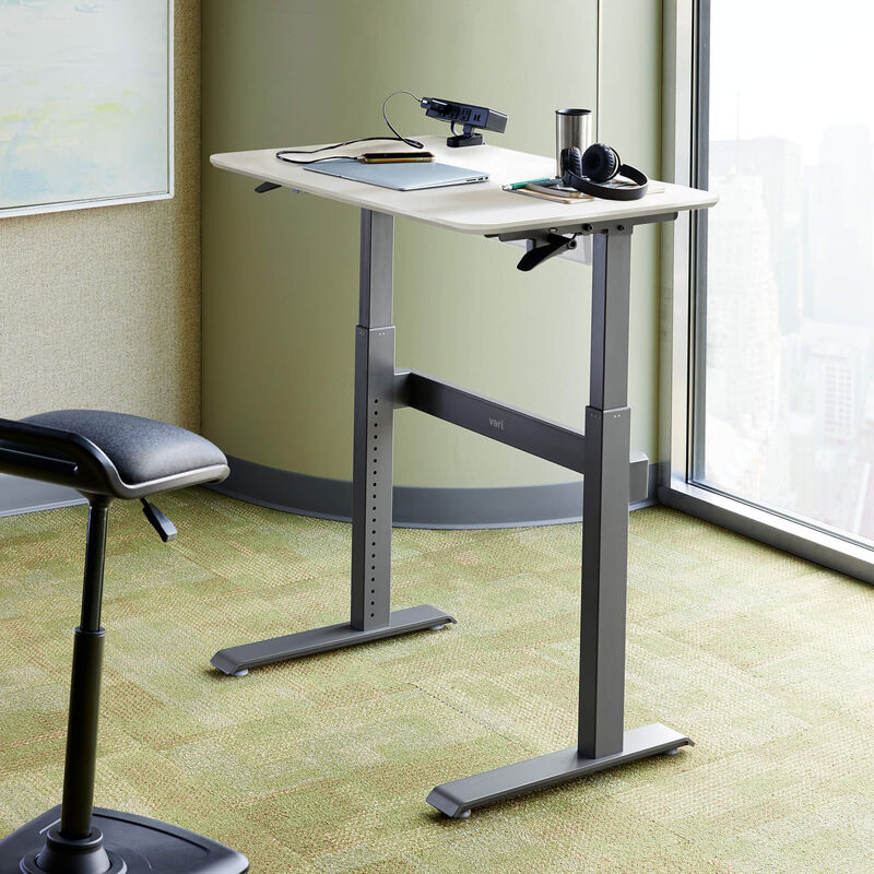 Standing Work Station 36x24 Compact Full Desk Workstation for Laptops