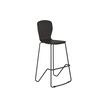 Wood Conference Chair in Dark Gray on white background