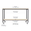 vari standing conference table is 71 1/2 inches long by 67 1/4 inches wide