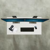 white table overhead
