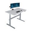 electric standing desk 60x30 discontinued in white raised on white background