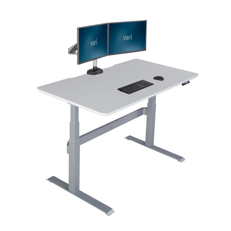 electric standing desk 60x30 discontinued in white raised on white background image number null