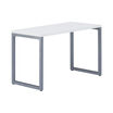 angle view of white wood finish table