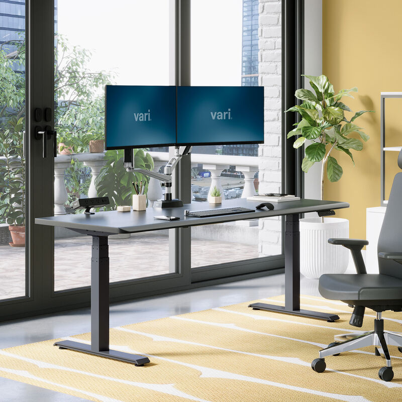 raised desk in a home office setting image number null