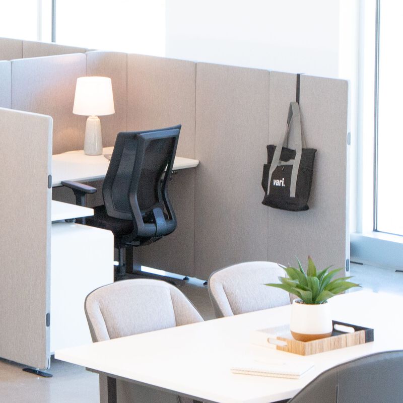 quickflex cubes hook accessory in black displayed on a wall panel in a workspace image number null