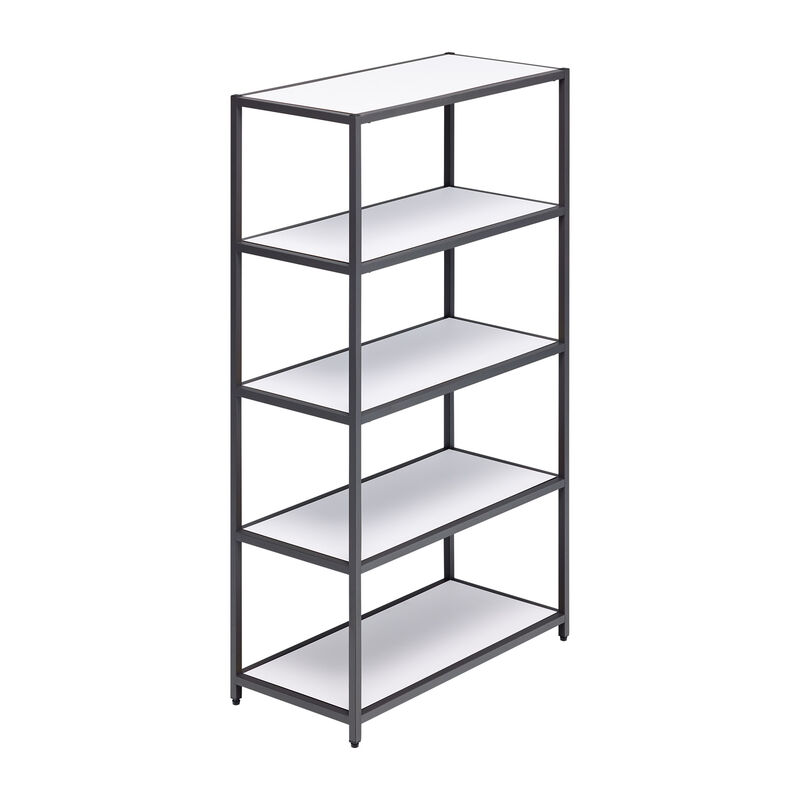 angle view of the 5-tier shelf in white finish image number null