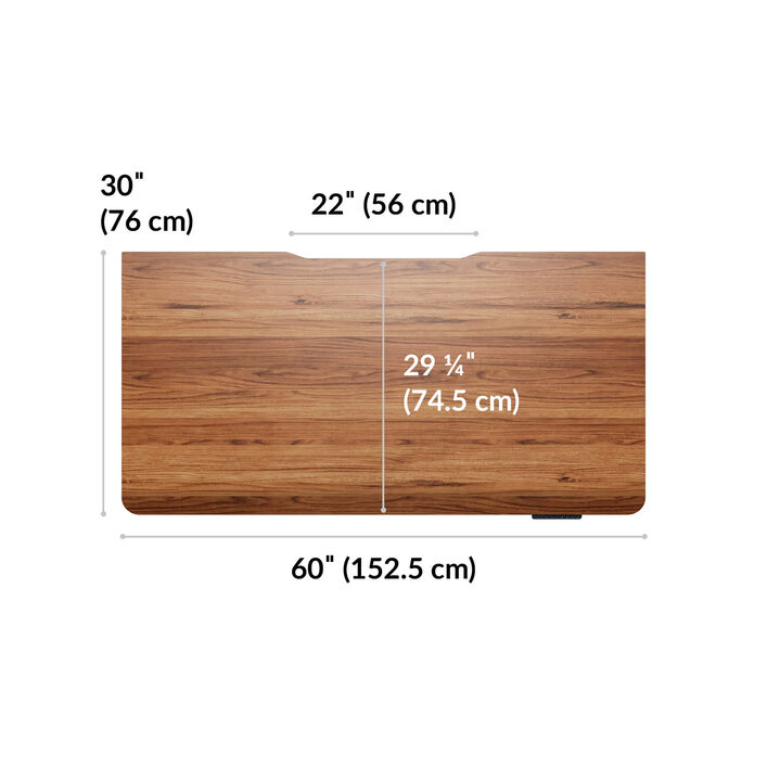 Solid Wood Electric Standing Desk 60x30 image number 3