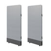 pair of quickflex cubes panels size 24" in mist gray