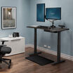 standing desk in a home office setting