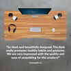 Cassandra quoted that the desk is sleek beautifully designed and impressed with the quality and ease of assembly