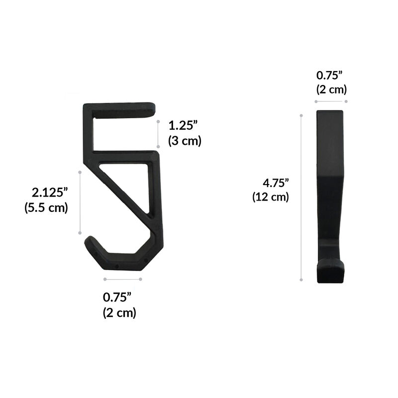 desk hooks with measurements image number null