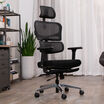 vari comfortflex office chair in black finish used in a home office