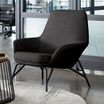 deep grey arm chair in office setting